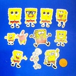 3/$20 Brand New 10x Waterproof Spongebob Stickers